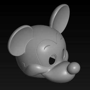 Mickey Mask STL file for 3D Printing
