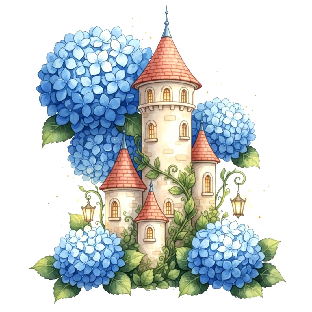 20 PNG Watercolor Fairy Castle Png Clipart | Floral Fantasy ...