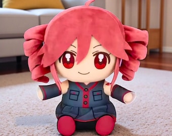Peluche inspirado en Kasane Teto - Adorables peluches para niños - Juguete de anime, muñeco de anime, regalo para niños, mercancía de Kasane Teto - Regalo de muñeco kawaii