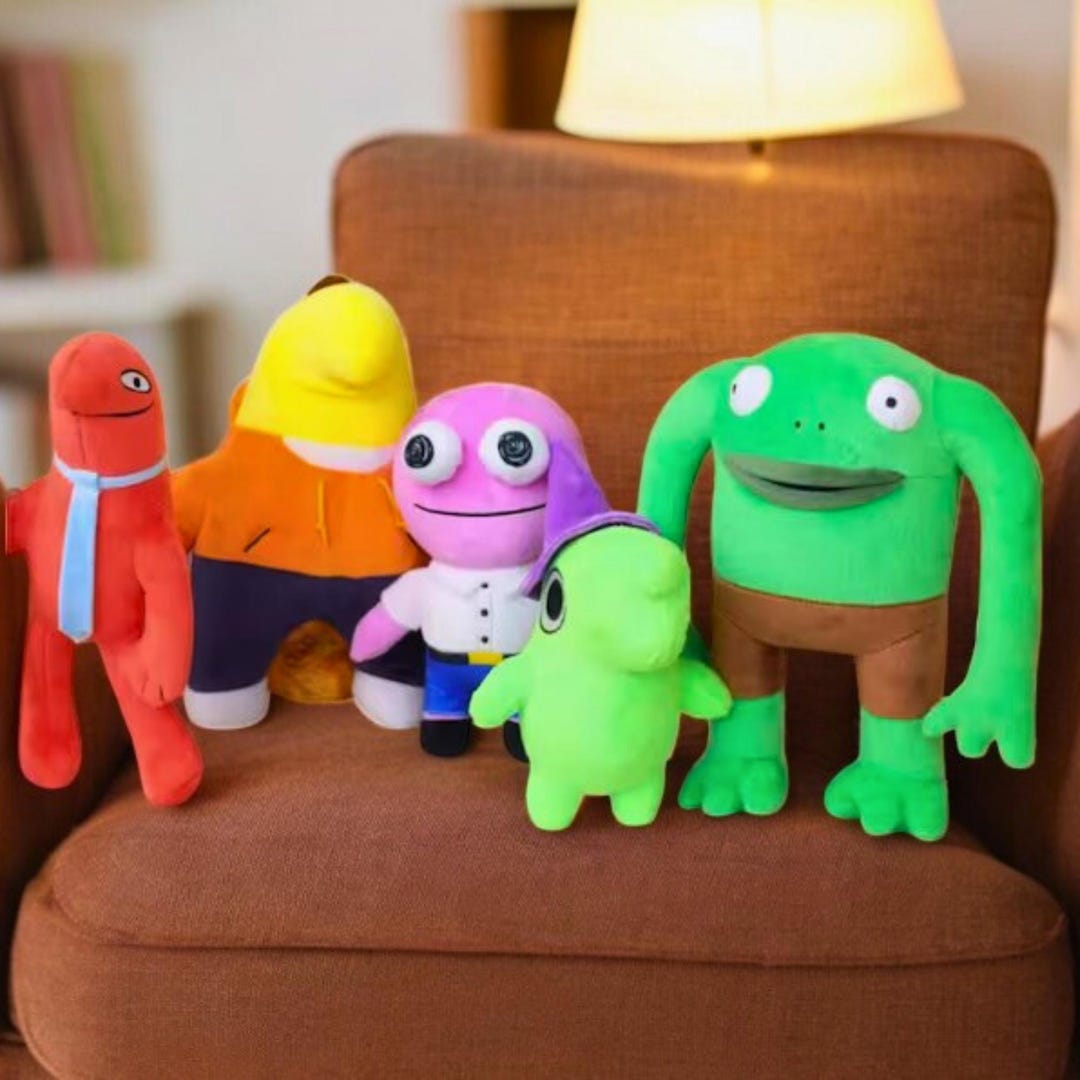 Smiling Friends Plush Toys - Pim, Glep, Charlie, Allan & Mr. Frog
