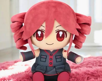 Muñeco de peluche inspirado en Kasane Teto - Adorables peluches para niños - Juguete de anime, muñeco de anime, regalo para niños, mercancía de Kasane Teto - Regalo de muñeco kawaii