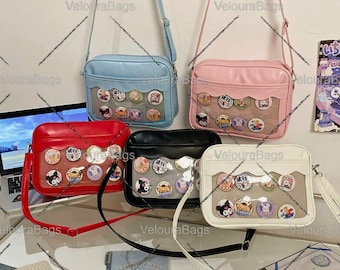 Bolso Ita Pastel con Inserto, Ventana Festoneada, Exhibidor de Alfileres