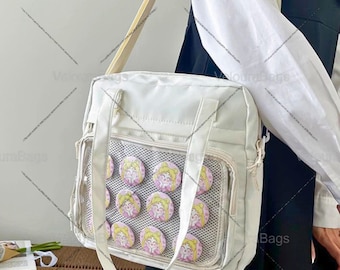 Bolsa Ita para exhibir pines, bolsa para artículos de anime, colores personalizables