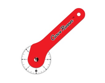 Curve Runner Sewing Measuring Wheel 8 inch Ruler, blouse pattern ruler, sewing pattern ruler, sleeve sewing ruler, armhole rolling ruler