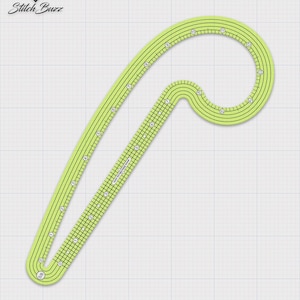 Compact Pattern Making Ruler with Multiple Seam Allowances for Tailoring and Sewing Projects