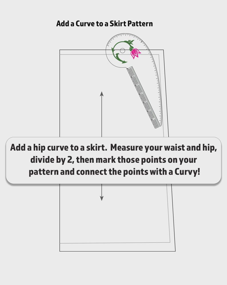 Curvy French Curve Ruler for Fashion Design, Pattern Making, and Sewing Adjustments image 7