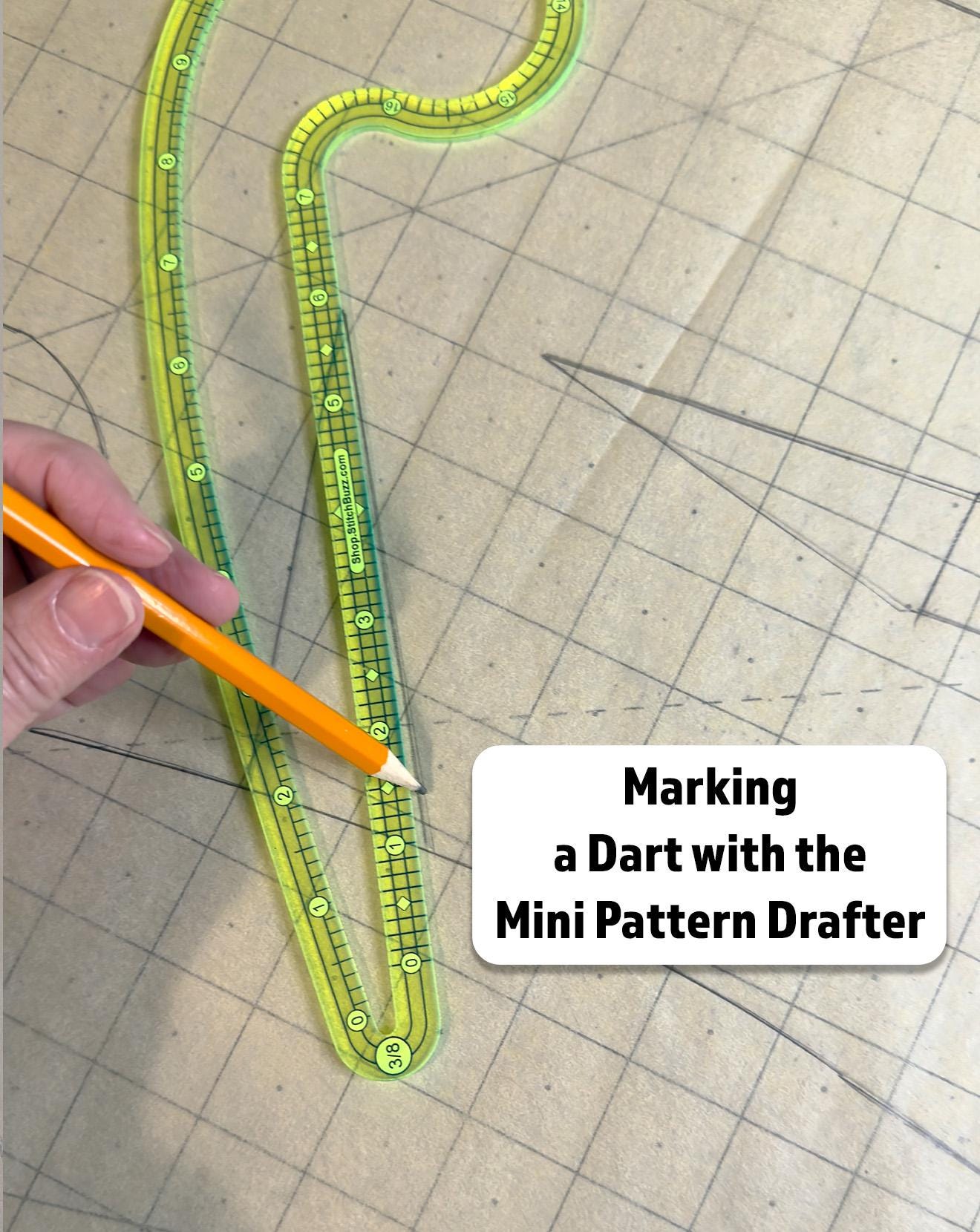 Compact Pattern Making Ruler With Multiple Seam Allowances for ...