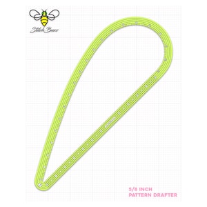 Pattern Making Rulers: Seam Allowance Tool, French Curve Ruler