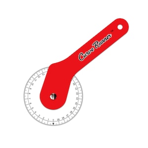 Curve Runner 30cm Sewing Measuring Wheel, tailor sewing ruler, arm scye measure, sleeve cap pattern ruler, armhole ruler, rolling ruler image 1