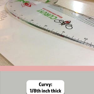 Curvy French Curve Ruler for Fashion Design, Pattern Making, and Sewing Adjustments image 11