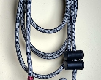 Dominant Dog Slip Lead | 6' Training Slip Leash for Strong Dogs | 1/4" Paracord Lead w/ Double Stopper & Cord Wrap | Custom Colors