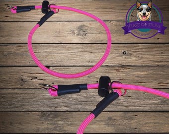 Dominant Dog Collar w/ Stopper | Paracord Training Slip Collar for Strong Dogs