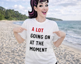 IYKYK zwaargewicht katoenen T-shirt - A Lot Going On grafisch T-shirt