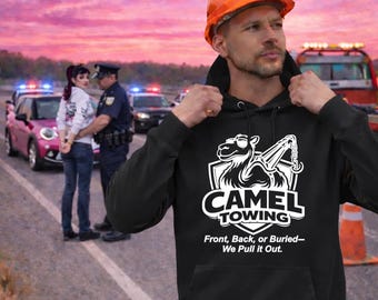 Camel Towing Pun-hoodie - grappig grafisch sweatshirt