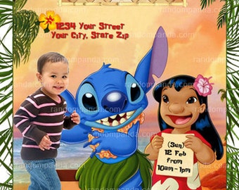Imprimable Lilo Et Stitch Invitation Lilo Et Point Fete Etsy