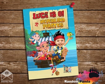FILE DIGITALE, Funny Be Pirate Jake Poster, Jake e lo striscione del partito dei pirati dell'Isola che non c'è