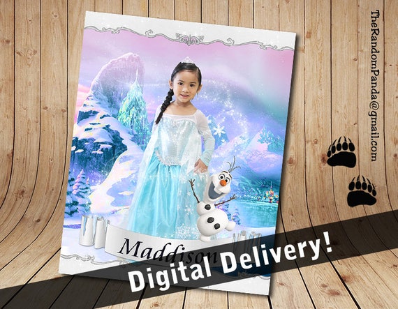 Personalize Kids Poster, BE Princess Elsa Poster, Frozen Party Wall Art Il_570xn