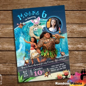 Digitale Lieferung, Moana Birthday Party Einladung, Maui Party Invite