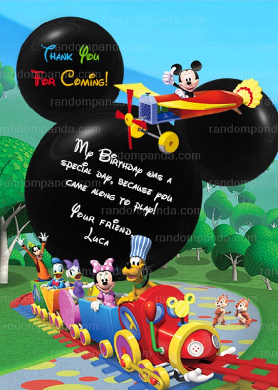 mickey ride on train