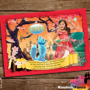 ARCHIVO DIGITAL, Personalizar SER Elena de Avalor Invitación, Princesa Elena Invitación Fiesta de Disfraces
