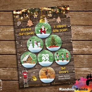 Digital Delivery Funny Christmas Card, Merry Xmas Snow globe Tree