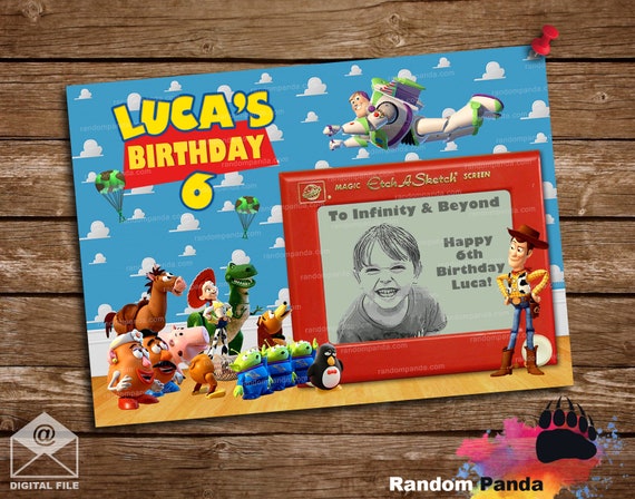 Digital Delivery, Toy Story Poster, Buzz Lightyear Party Backdrop Il_570xn
