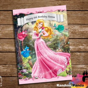 DIGITALE DATEI, Prinzessin Aurora Poster, Dornröschen Party Hintergrund