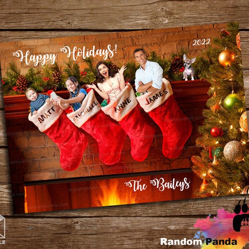 Digital Delivery Funny Christmas Card Family Stocking - Etsy Digital Delivery Funny Christmas Card Family Stocking - Etsy