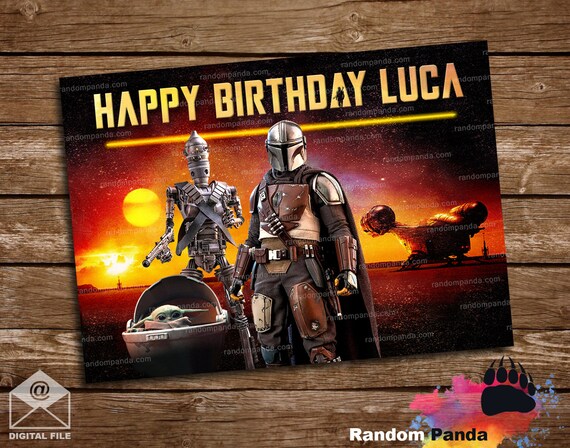 Digital Delivery, Mandalorian Poster, Star Wars Backdrop Il_570xn