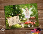 Digital Delivery, Personalize Red Fairy Invitation, Fairy Costume Party, Enchanted Forest Invite Il_170x135