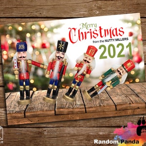 Digitale Lieferung Lustige Weihnachtsnusskarte, Nussknacker-Feiertags-Grußkarte