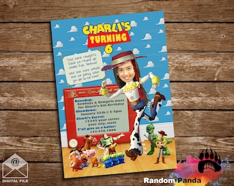 Digitale Lieferung, lustige Jessie Cowgirl Einladung, Toy Story Roundup Party einladen