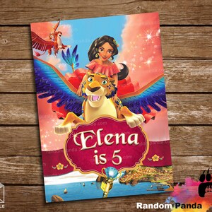 DIGITAL FILE, Elena of Avalor Poster, Princess Elena Migs Party Backdrop