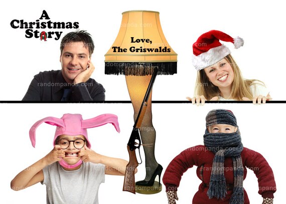 Personalize Funny Family Portrait Holiday Christmas Card Il_570xn