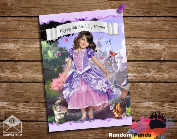 Digital Delivery, BE Princess Sofia Poster, Sofia The First Party Backdrop Il_570xn