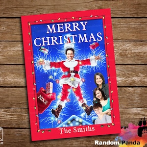 Digital Delivery  Funny Christmas Vacation Holiday Card, Family Portrait