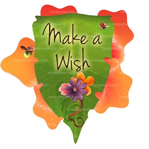 DIGITAL FILE, Printable &quot;Make a Wish&quot; Bday Party Sign, Fairy Tinkerbell Birthday Girl