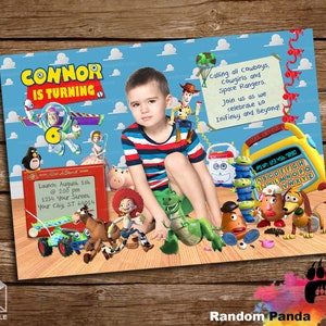 Digitale Lieferung, lustige Toy Story Einladung, Fun Buzz Light Year Invite