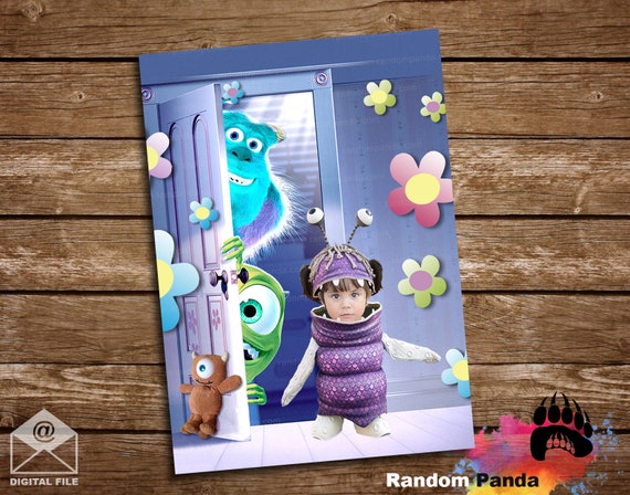 Digital Delivery, Funny Monsters Inc Boo Portrait, Monsters Inc Boo's Door Poster Il_570xn