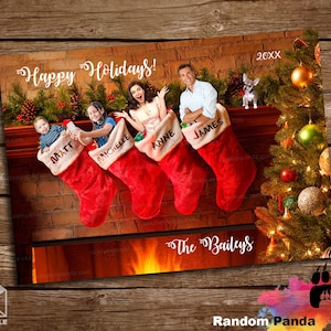 Digitale Lieferung Lustige Weihnachtskarte, Familie Stocking Stuffers Weihnachtskarte