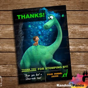 Digital Delivery, The Good Dinosaur Thank You Card, Spot Party, Good Dinosaur Thanks Note