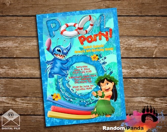 Lilo and stitch birthday invitations -  France