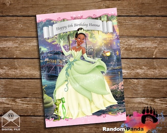 DIGITAL FILE, Princess and the Frog Poster, Princess Tiana Party Banner