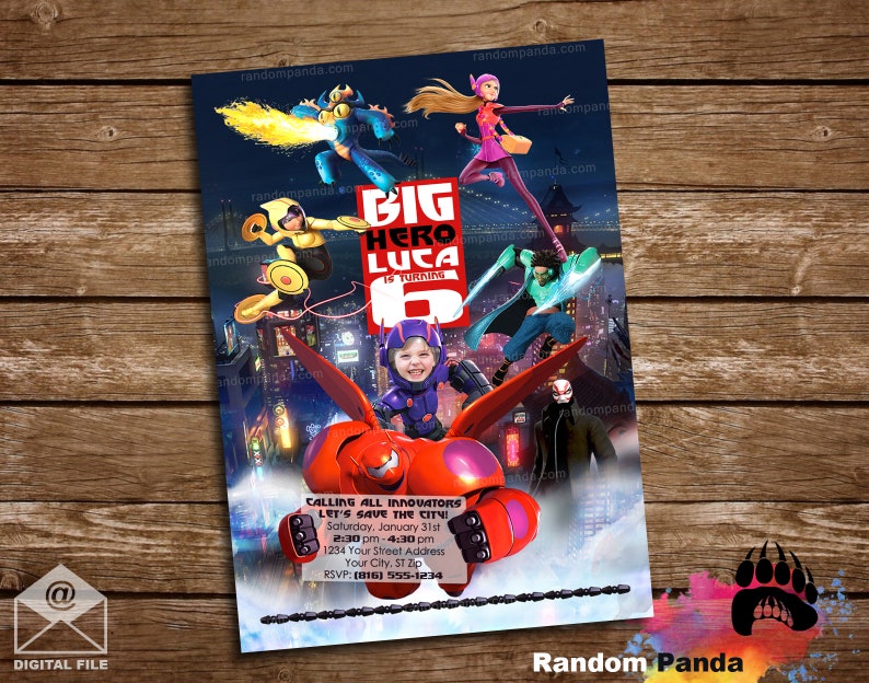Big Hero 6 invite ride baymax