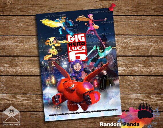 Digital Delivery, Ride Baymax Poster, Big Hero 6 Party Backdrop Il_570xn