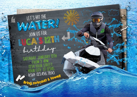 Digital Delivery Jet Ski Invitation Lake Party Jet Ski On Etsy Digital Delivery Jet Ski Invitation Lake Party Jet Ski On Etsy