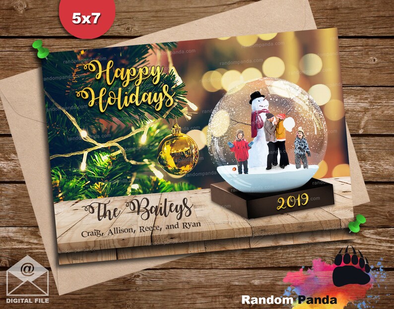 Digitale Lieferung lustige Weihnachtskarte Familie gefangen | Etsy
