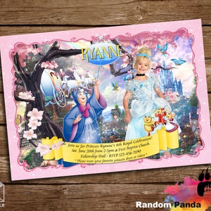 Digital Delivery, Personalize Be Cinderella Invitation, Princess Costume Party, Cinderella Birthday Invite