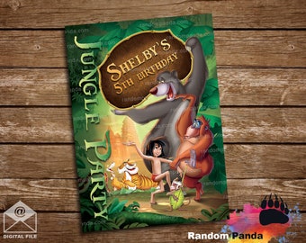 DIGITAL FILE, Jungle Book Poster, Jungle Book Bday Party Banner