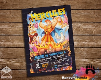 Livraison numérique, Invitation Hercule, Fête d'Hadès, Invitation Hercule